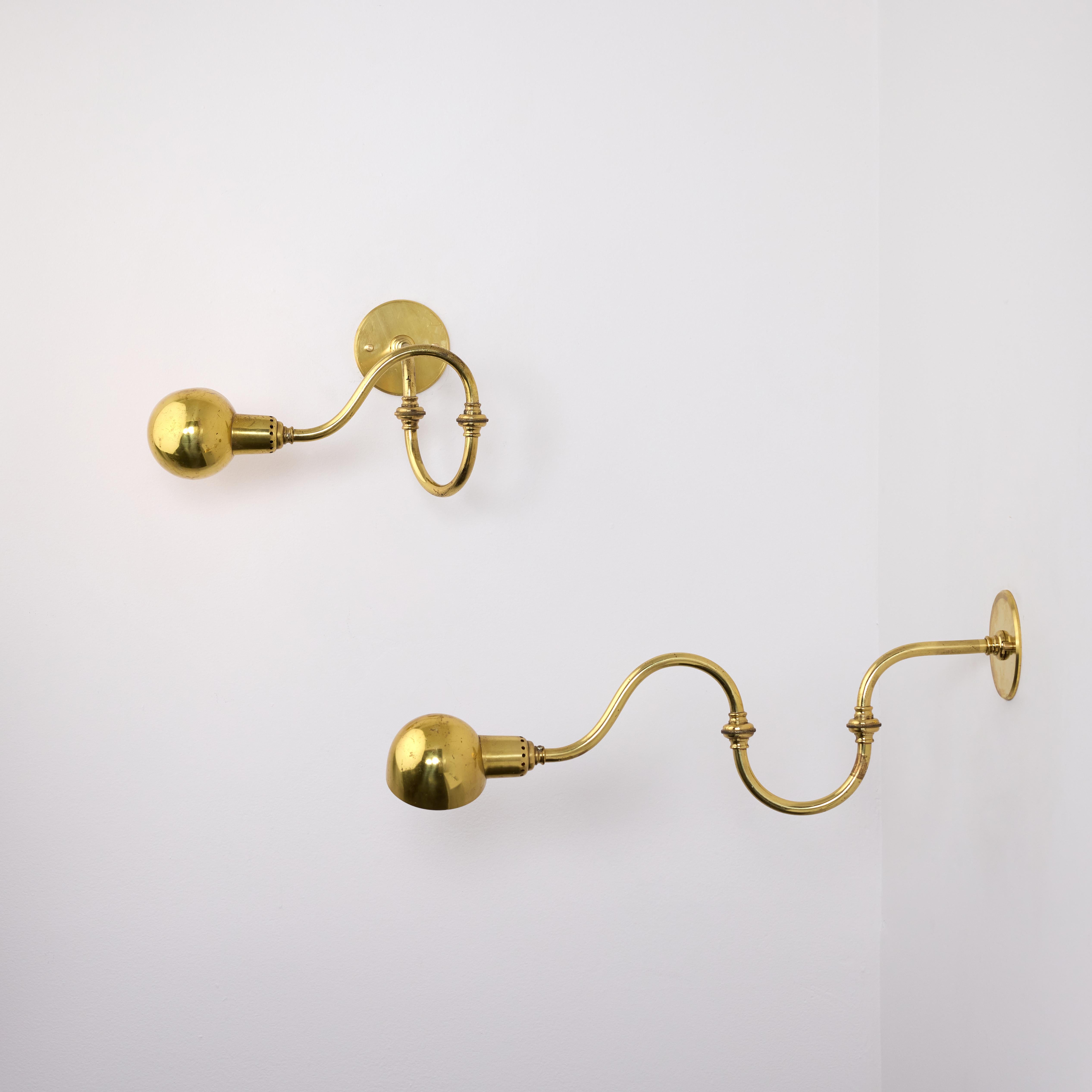 Italian Pair of LP15 'Tromba' Sconces by Luigi Caccia Dominioni for Azucena For Sale