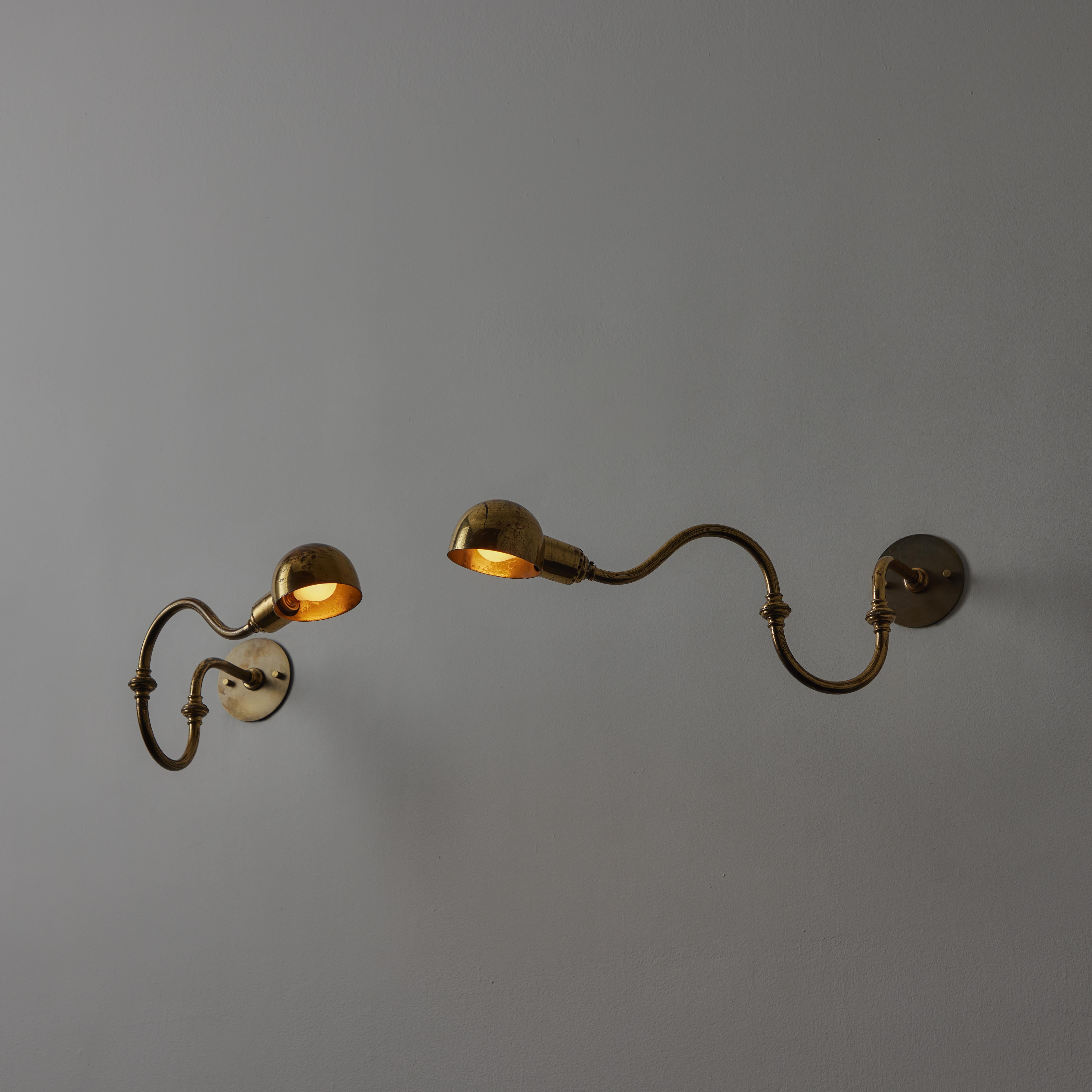 Pair of LP15 'Tromba' Sconces by Luigi Caccia Dominioni for Azucena In Good Condition In Los Angeles, CA