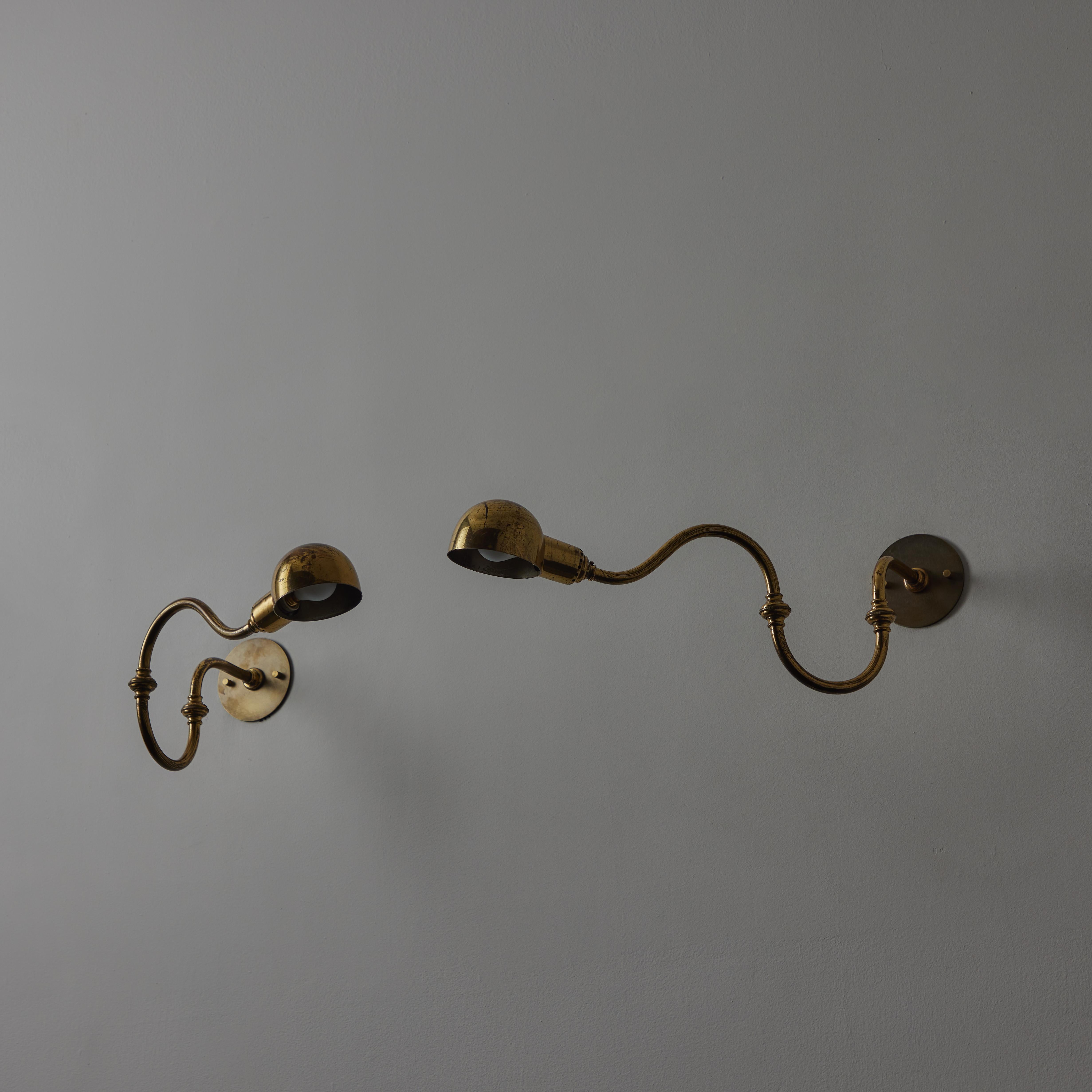 Mid-20th Century Pair of LP15 'Tromba' Sconces by Luigi Caccia Dominioni for Azucena