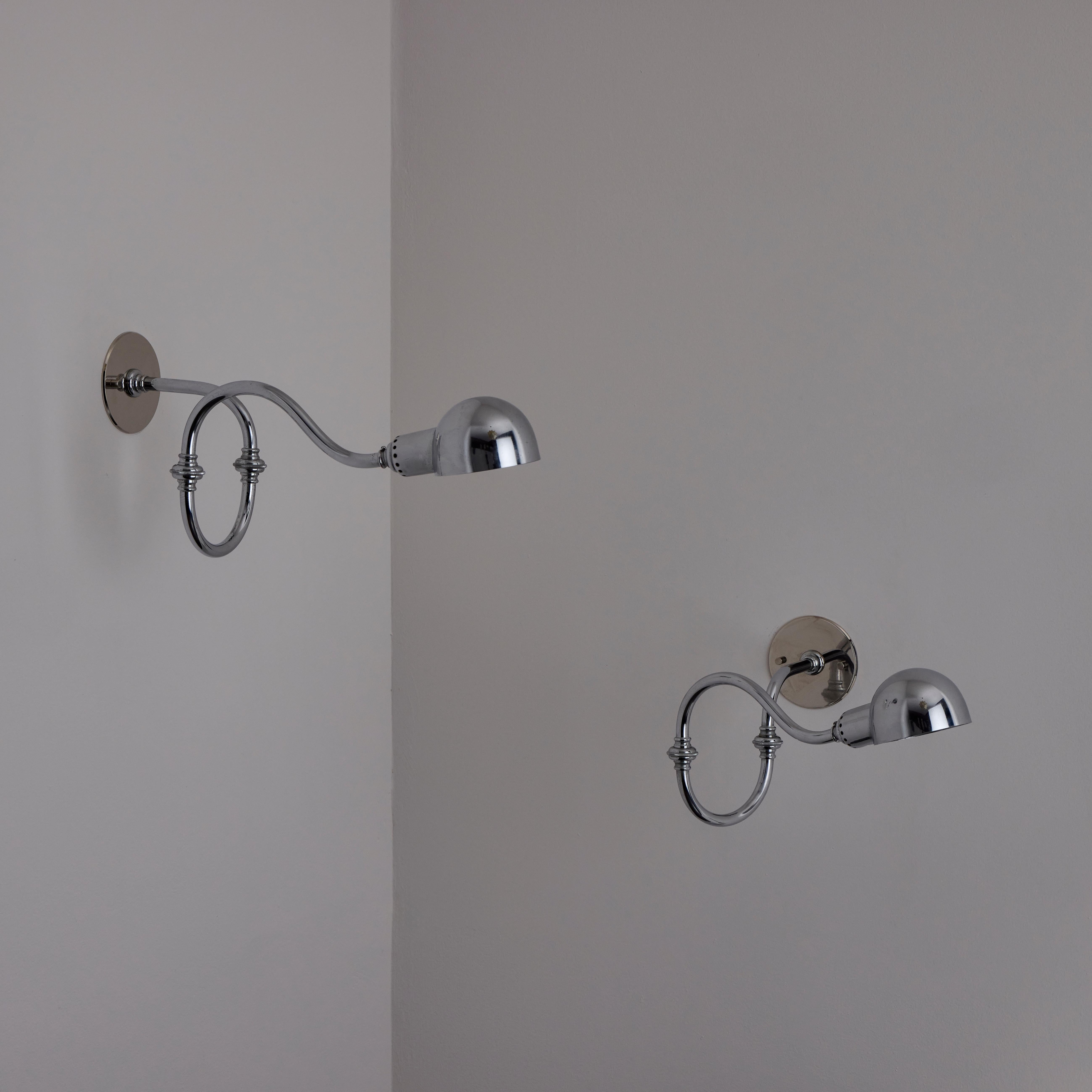 Mid-20th Century Pair of LP15 'Tromba' Sconces by Luigi Caccia Dominioni for Azucena For Sale