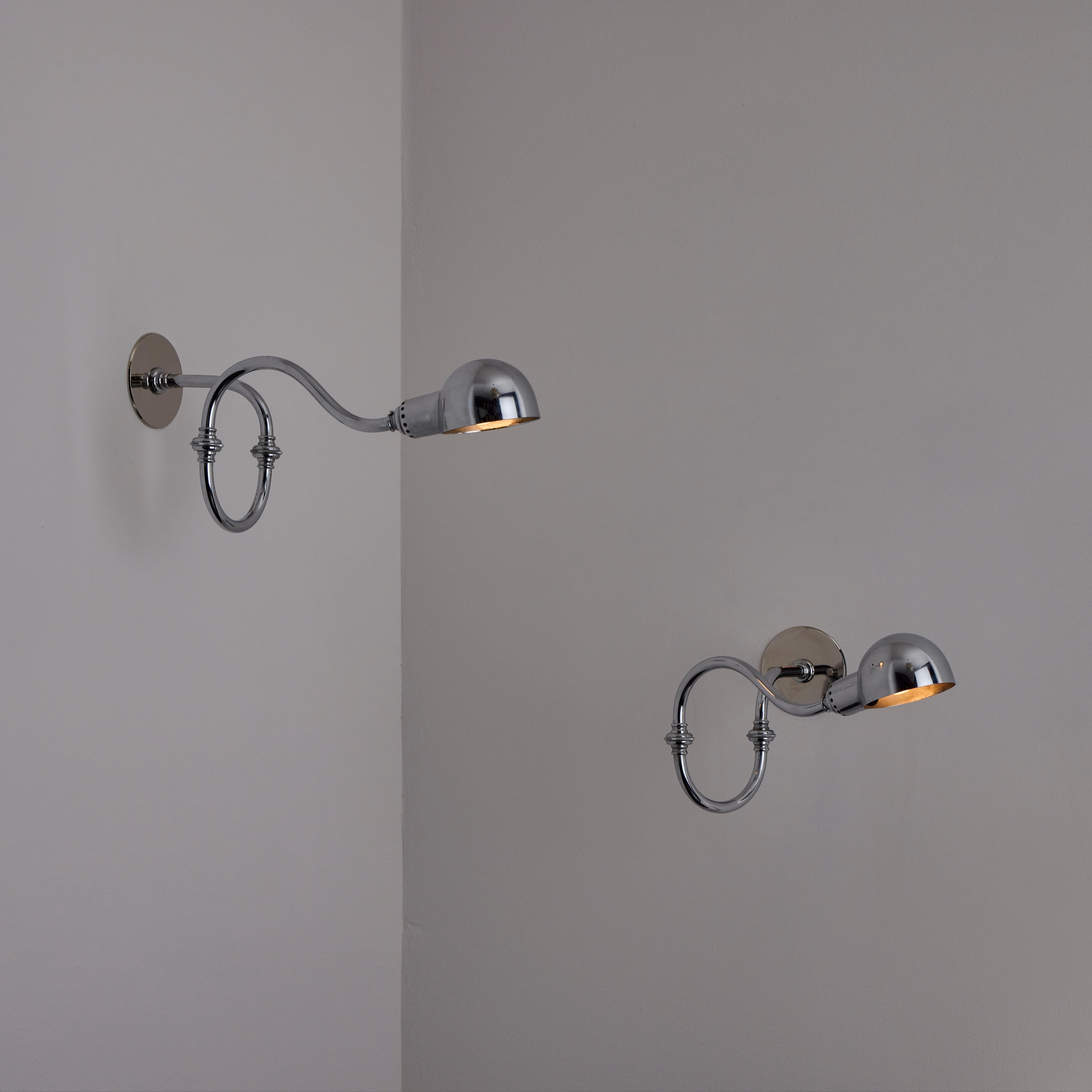 Brass Pair of LP15 'Tromba' Sconces by Luigi Caccia Dominioni for Azucena For Sale