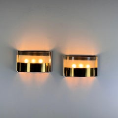 Pair of "LP19 Monaco" Wall Lights by Luigi Caccia Dominioni for Azucena, 1980s