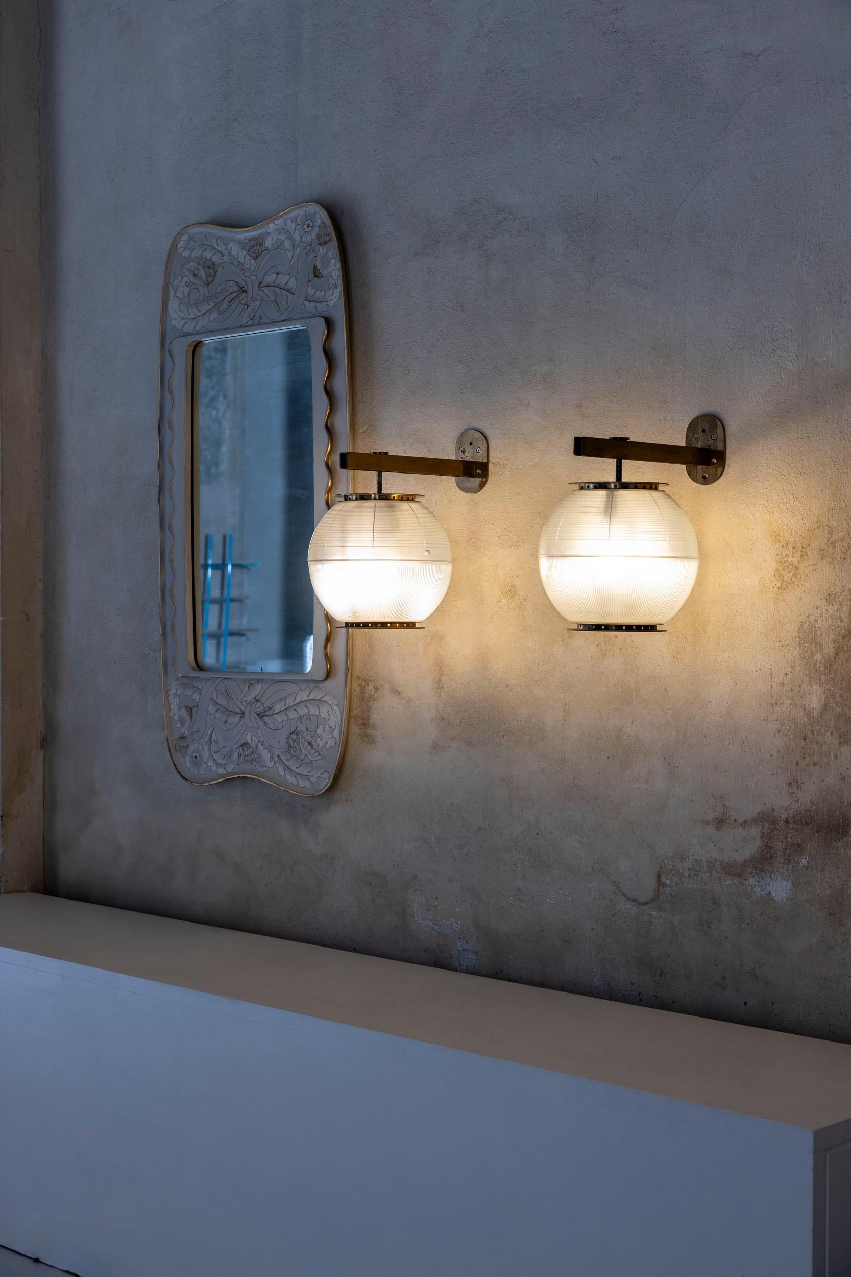 Mid-Century Modern Pair of Lp7 wall lamps by Ignazio Gardella for Azucena, Italy, 1955