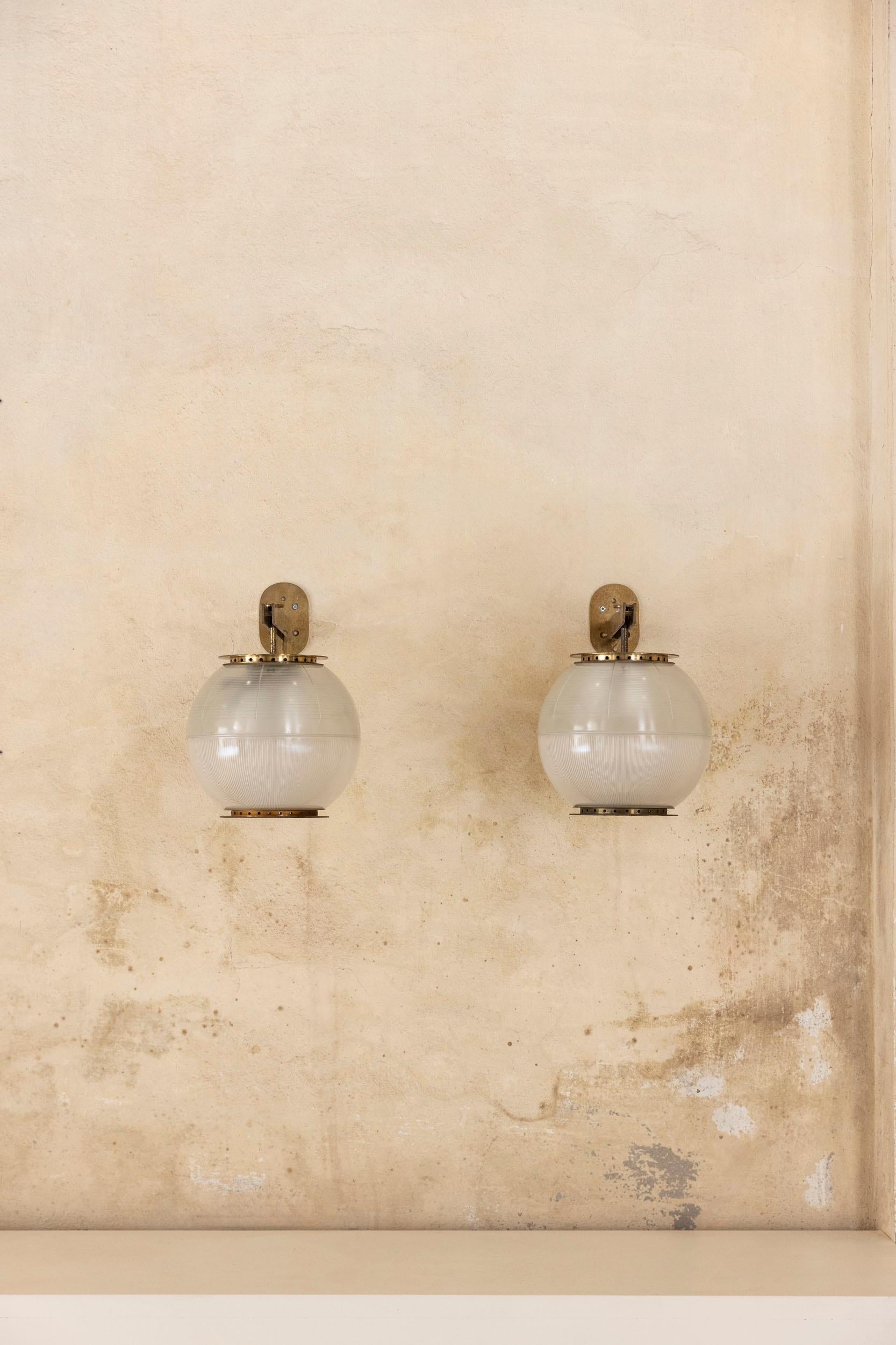 Pair of Lp7 wall lamps by Ignazio Gardella for Azucena, Italy, 1955 2