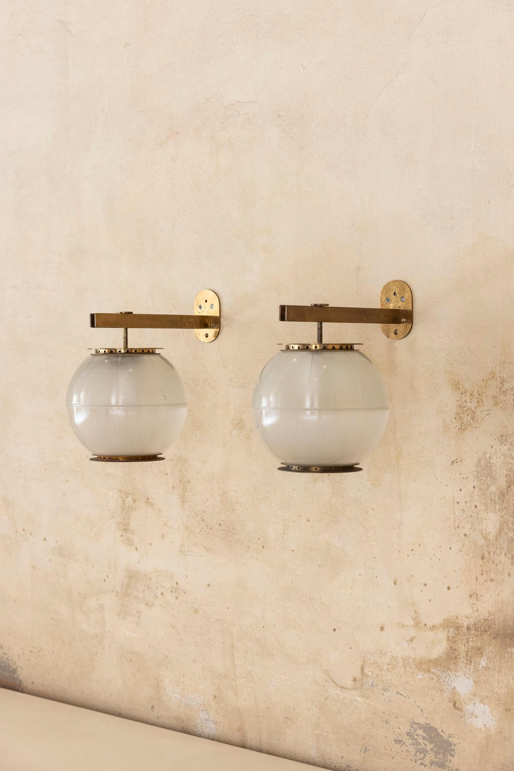 Pair of Lp7 wall lamps by Ignazio Gardella for Azucena, Italy, 1955 3
