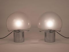 Paar LTA6-Tischlampen 'Porcino' von Luigi Caccia Dominioni für Azucena, um 1967