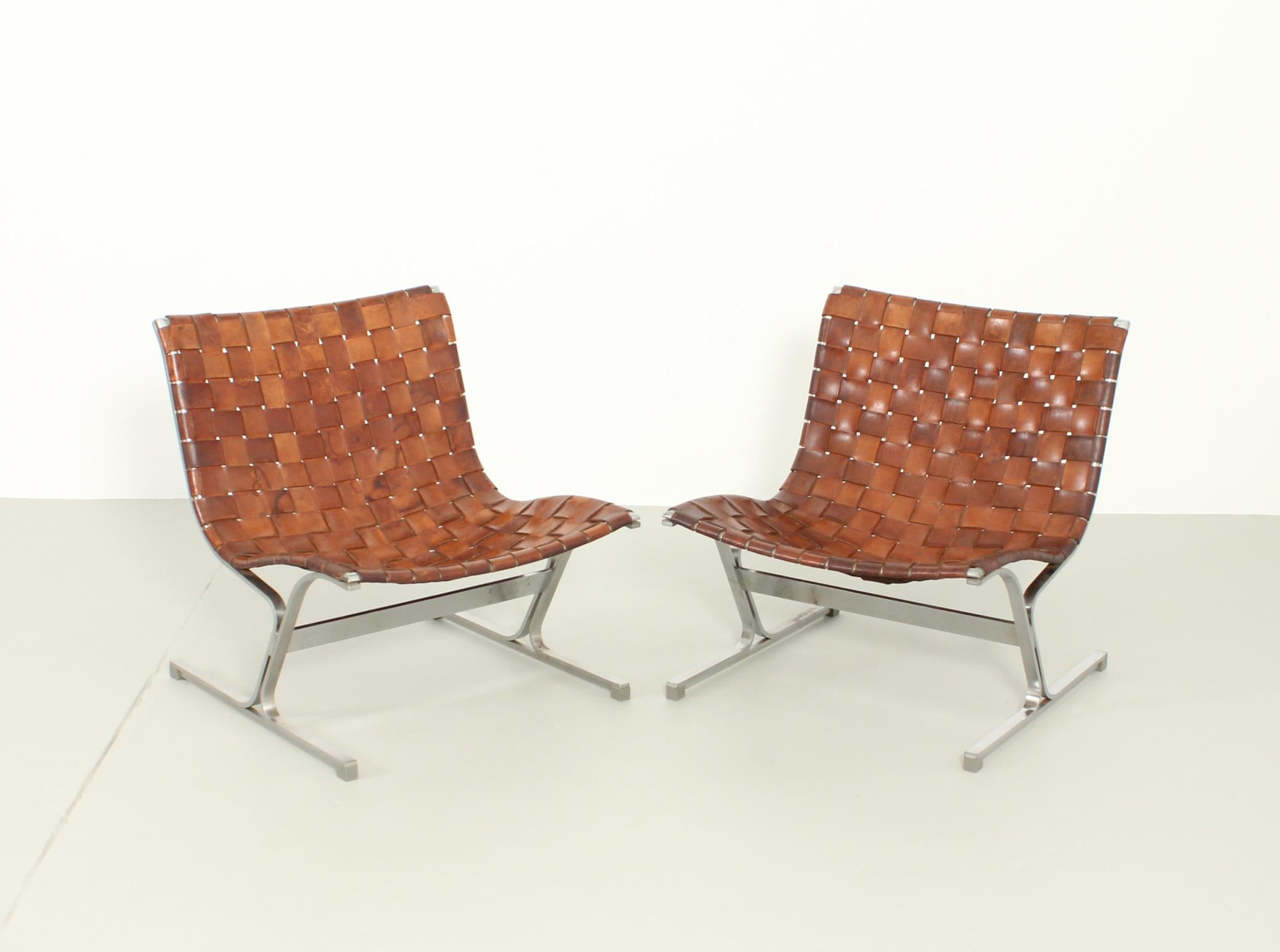 Pair of Luar Lounge Chairs by Ross Littell, 1968 3