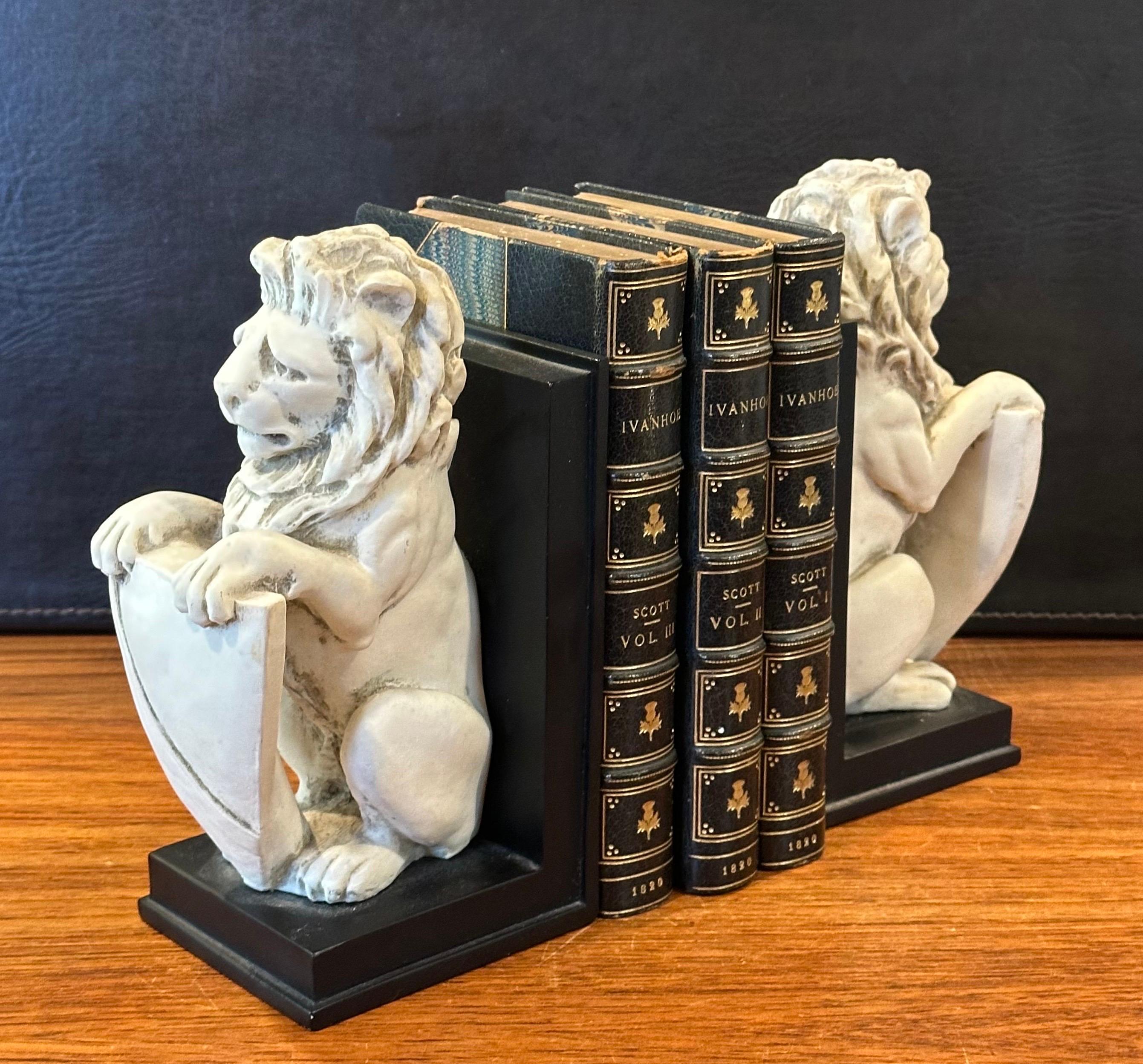 Pair of Lucerne Lion Bookends by HPI For Sale 2