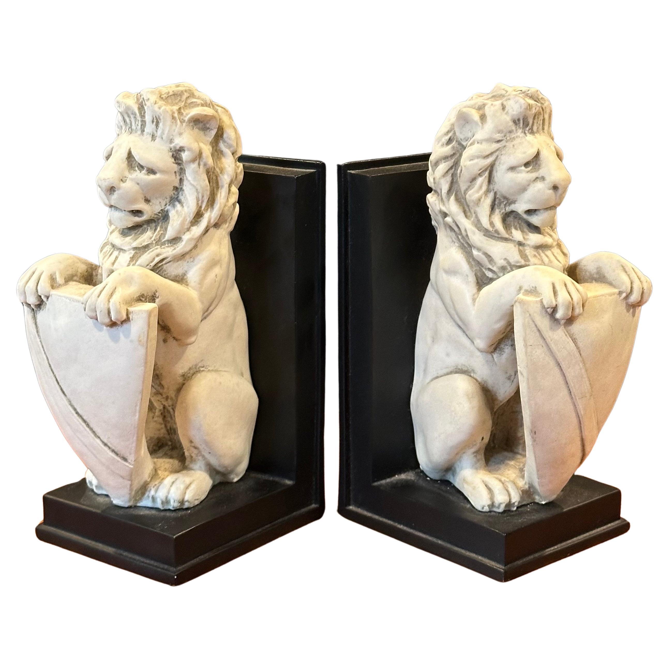 Pair of Lucerne Lion Bookends by HPI For Sale 8