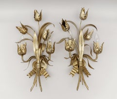 Paire d'appliques Lucienne Monique "SCANDICCI" Fireenze Lampes murales Italie 1970