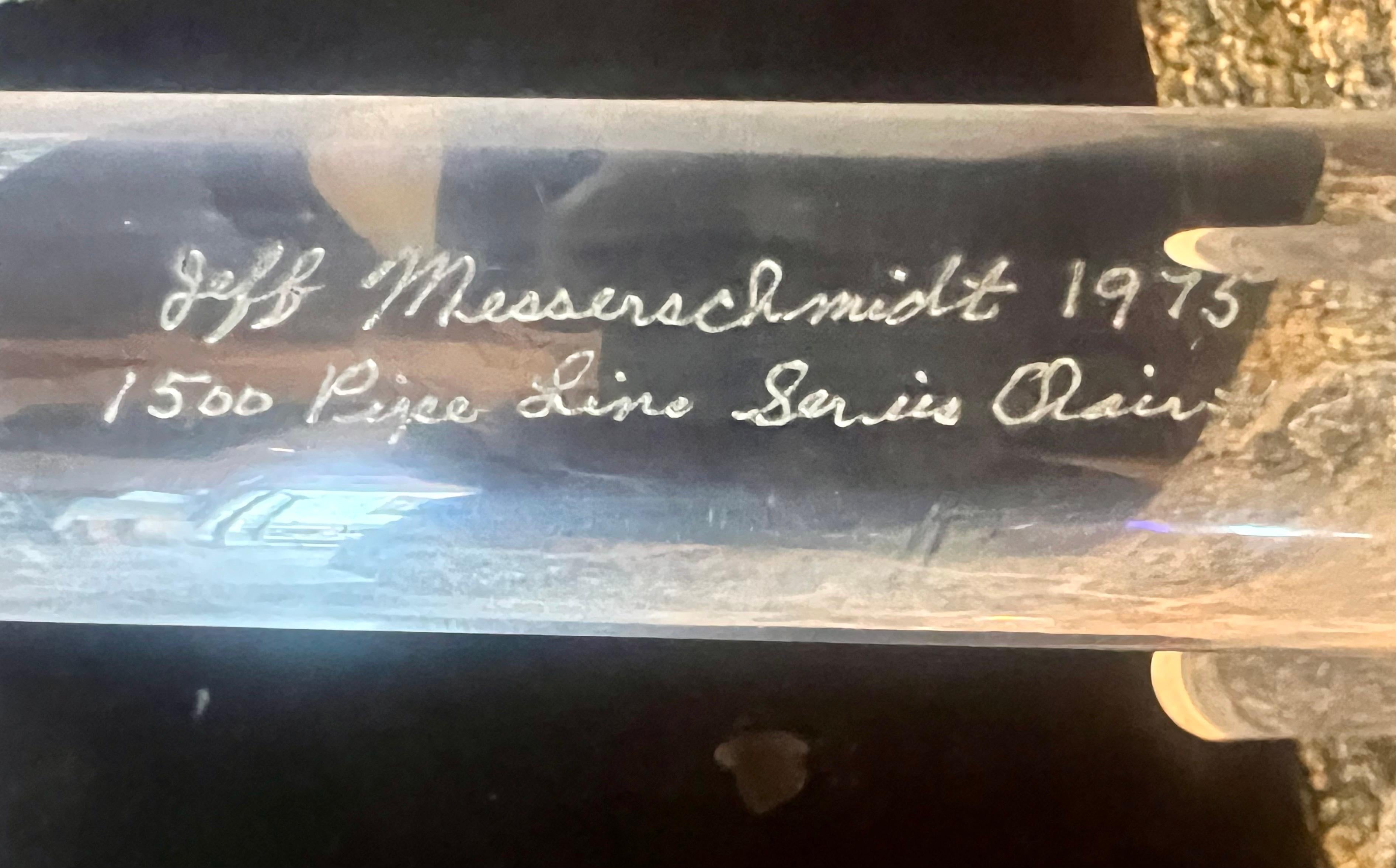 Coppia di poltrone in lucite di Jeff Messerschmidt firmate e numerate in 1500 esemplari in vendita 1