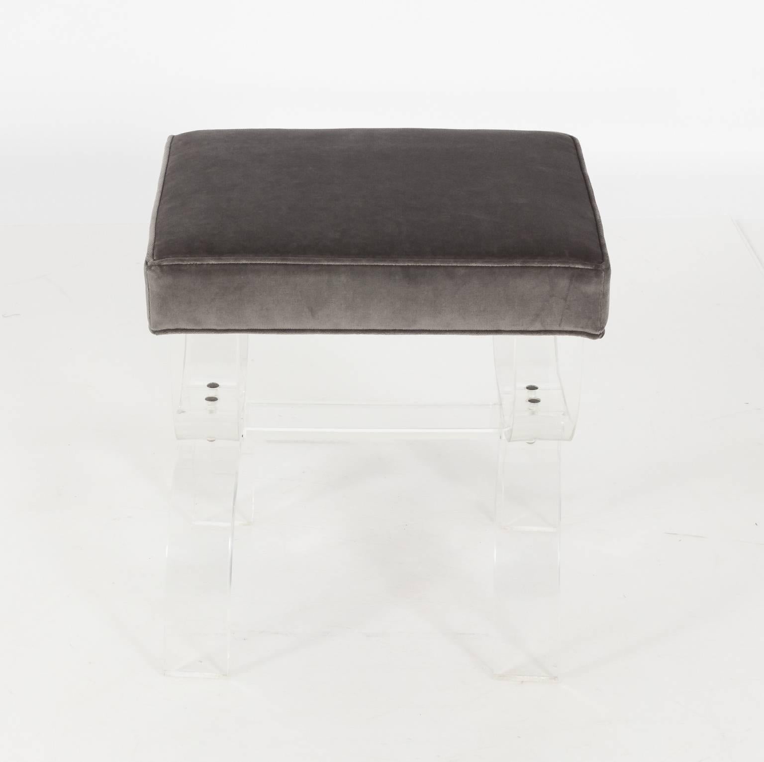 Pair of Lucite Benches by Hill Manufacturing, circa 1970 For Sale 4