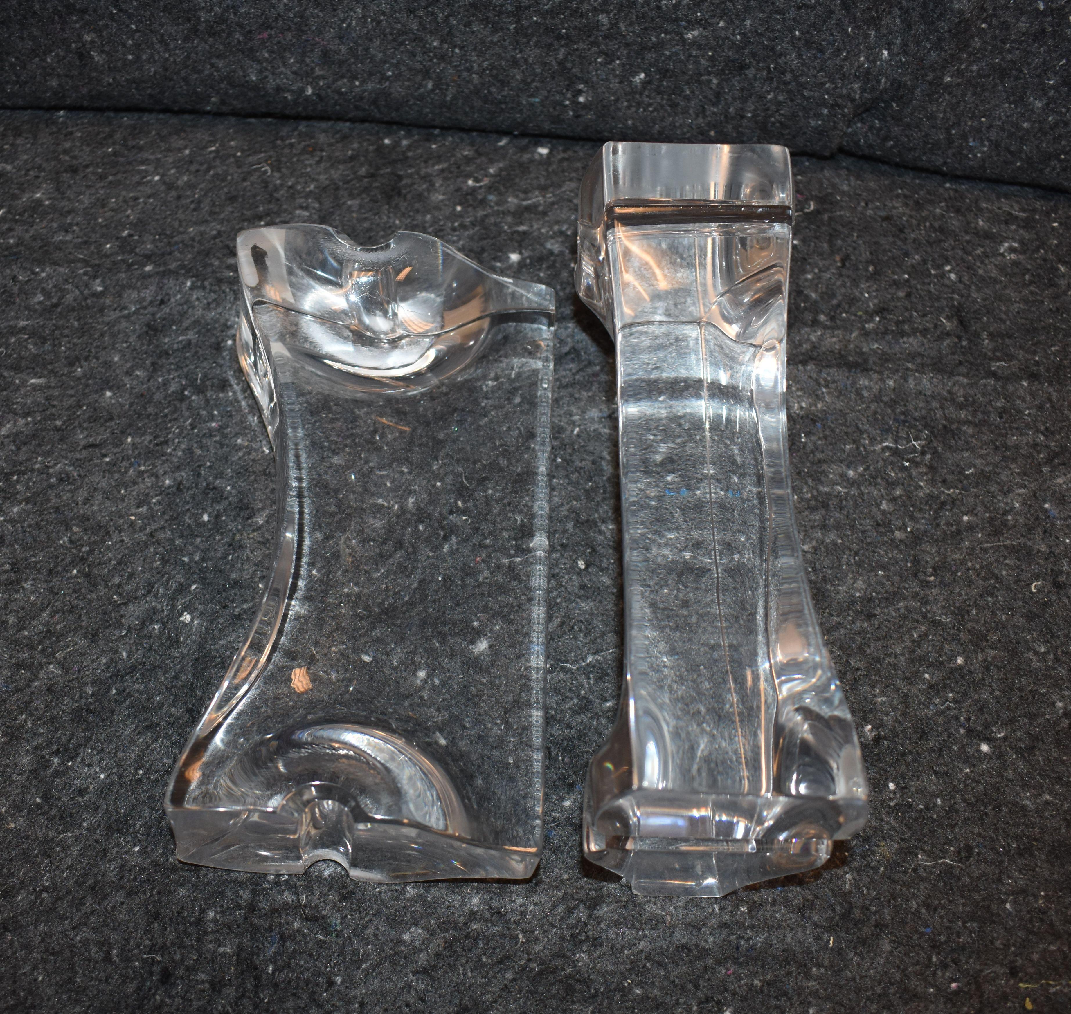 Modern Pair of Lucite Bookends For Sale