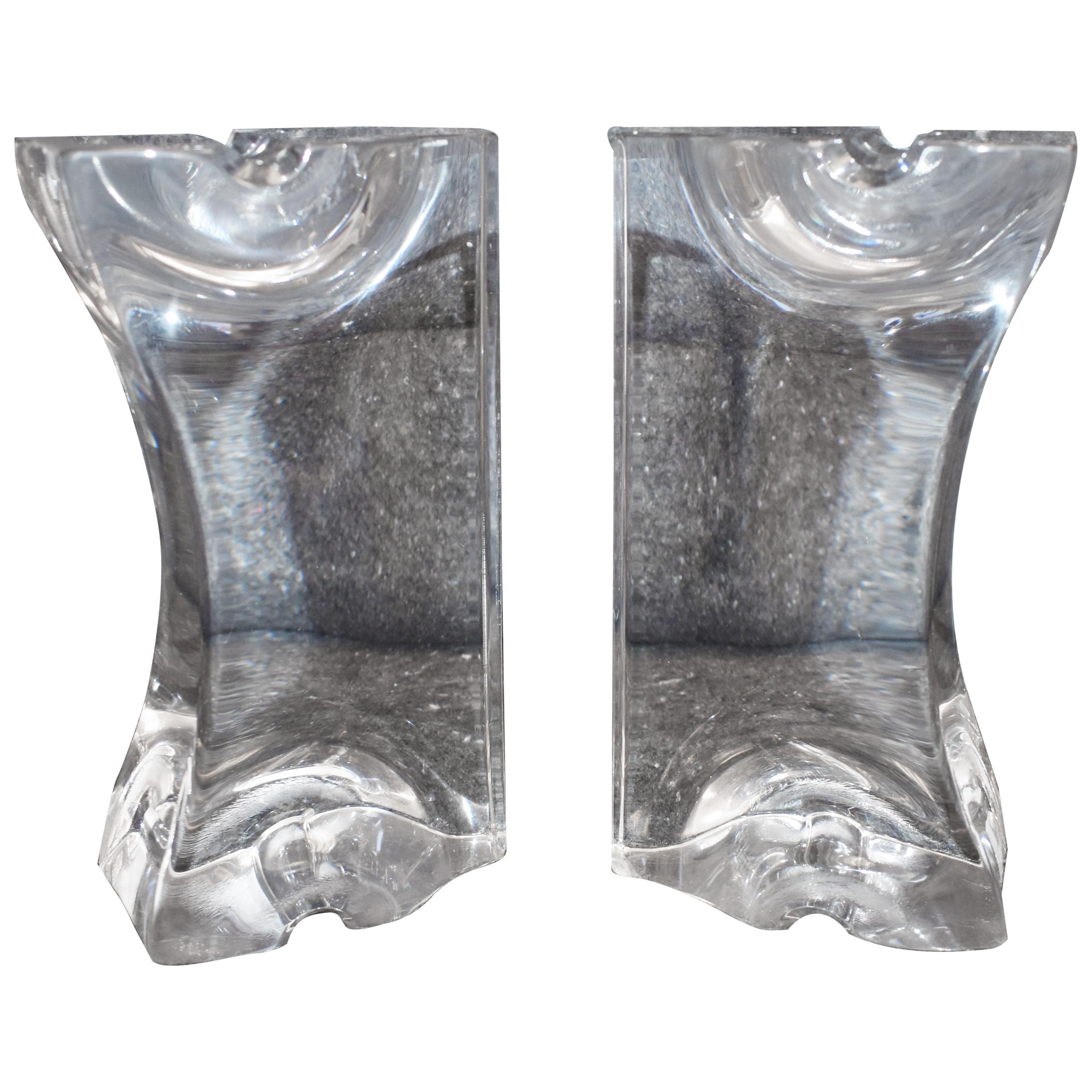Pair of Lucite Bookends
