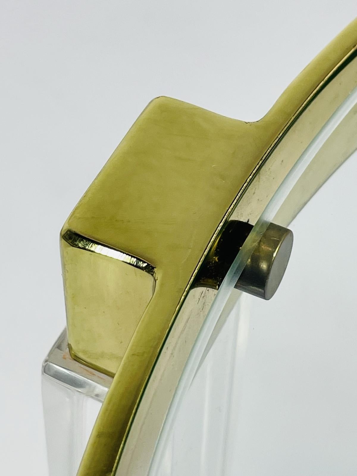Pair of Lucite & Brass Side Tables by Charles Hollis Jones 