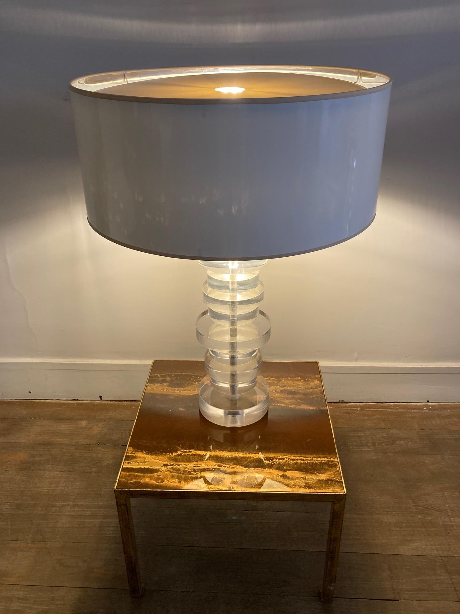 Pair of Lucite Lamps, circa 1970 5