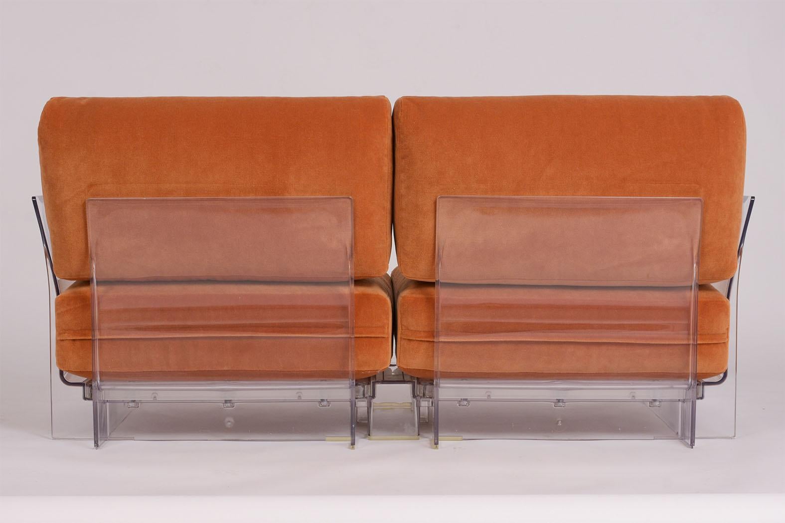 Pair of Lucite Loveseats or Sofas by Piero Lissoni for Kartell 5