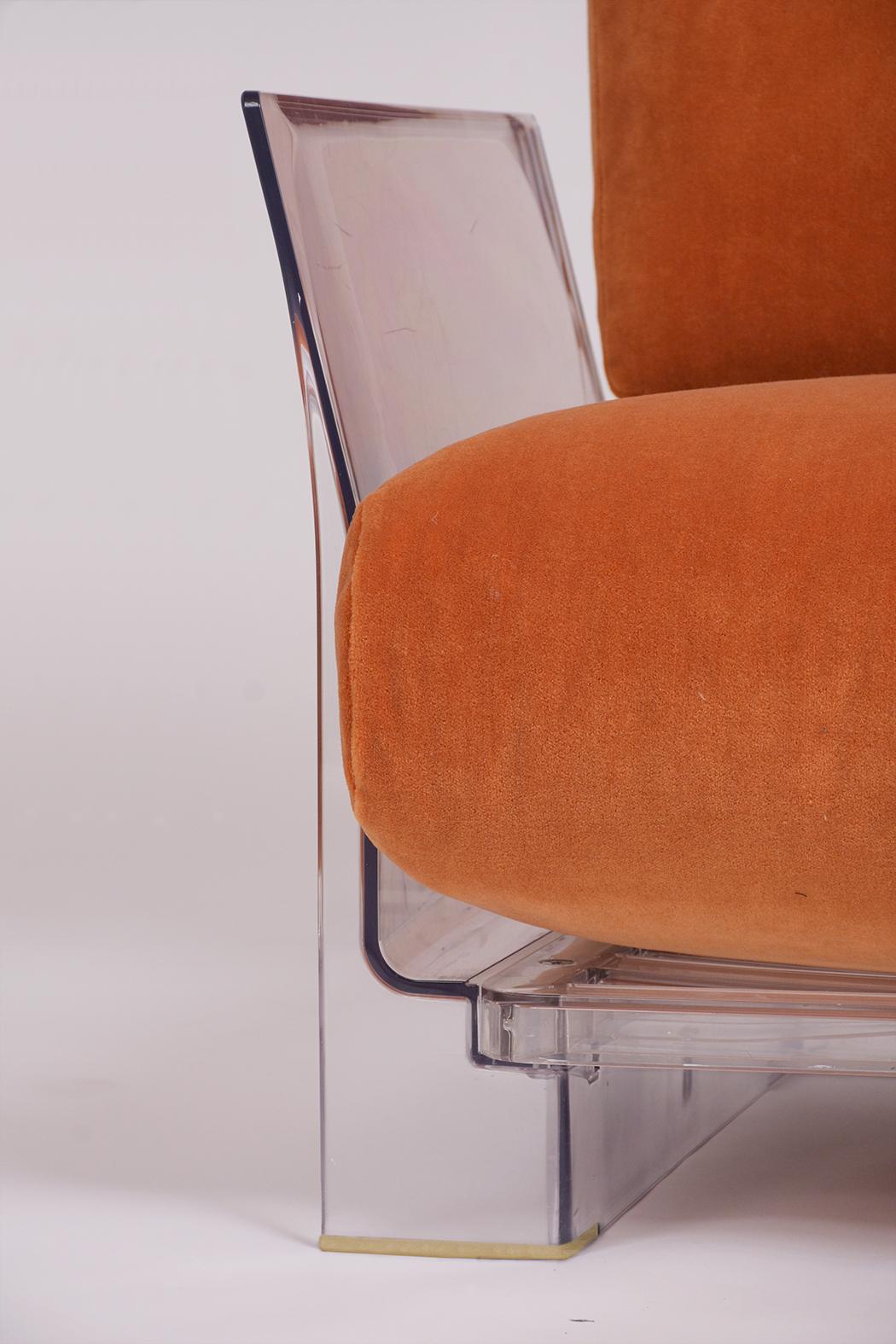 Pair of Lucite Loveseats or Sofas by Piero Lissoni for Kartell In Good Condition In Los Angeles, CA