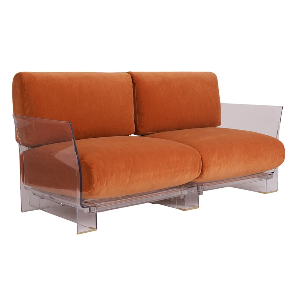 Foam Pair of Lucite Loveseats or Sofas by Piero Lissoni for Kartell