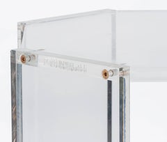 Pair of Lucite Octagonal Side Tables