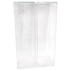 Pair of Lucite Pedestals by Iconic Snob Galeries