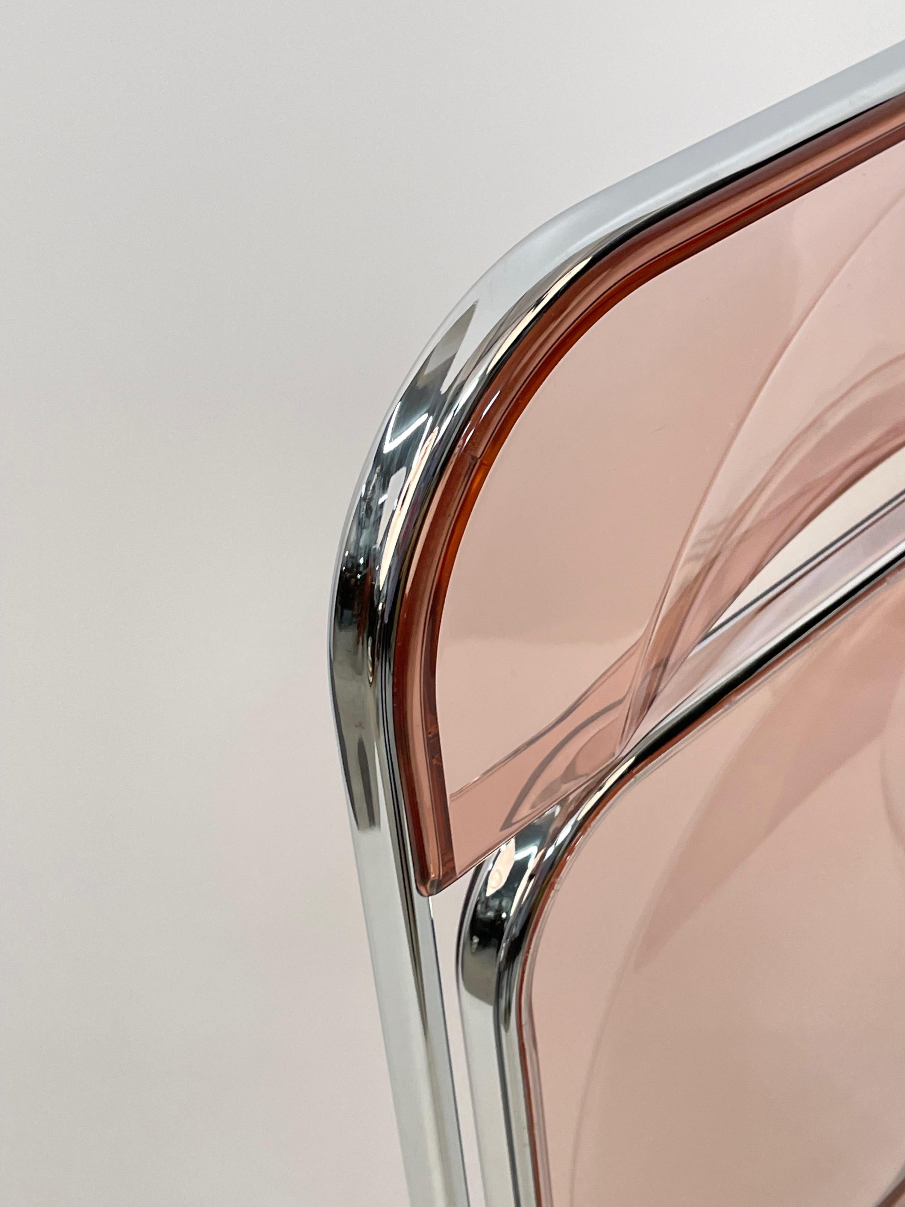 Pair of Lucite Pink Folding 