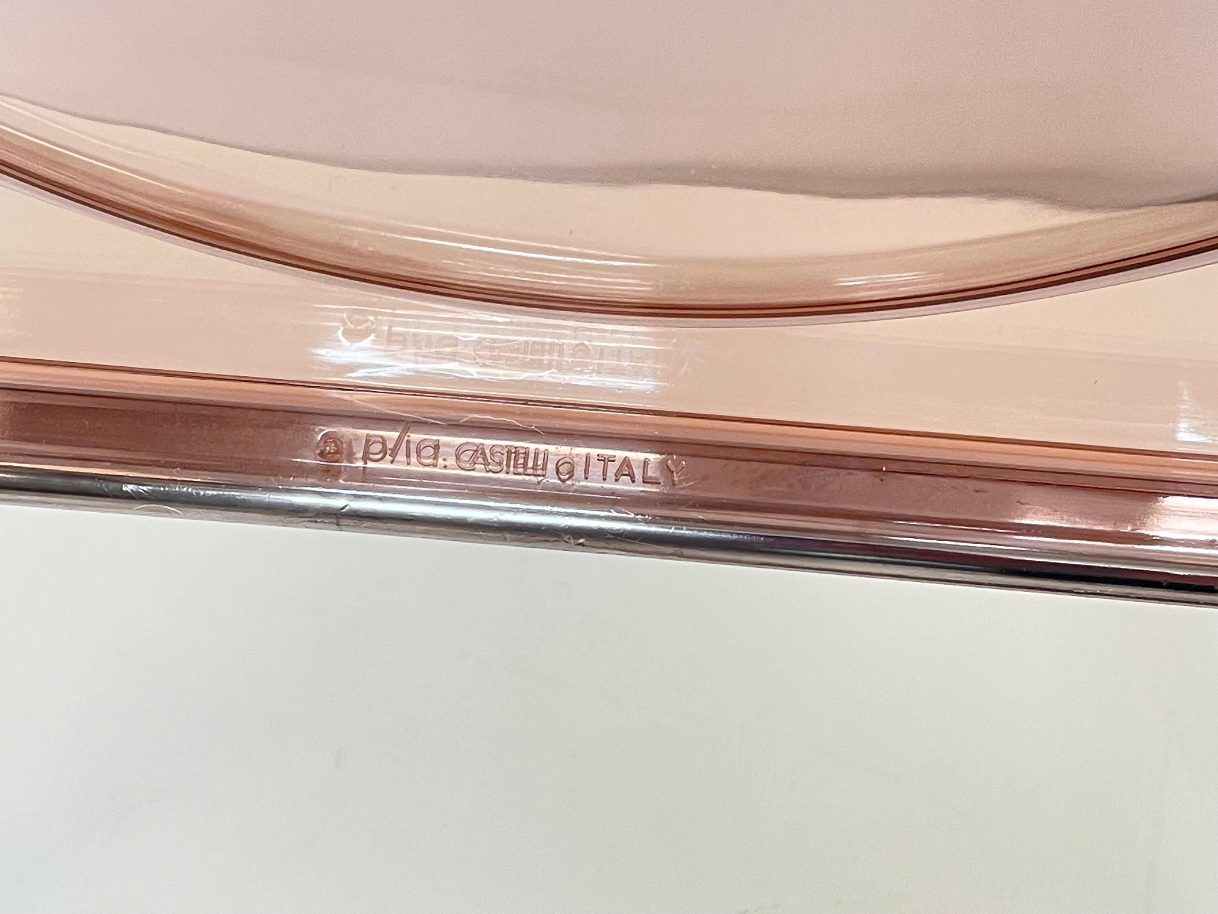 Pair of Lucite Pink Folding 