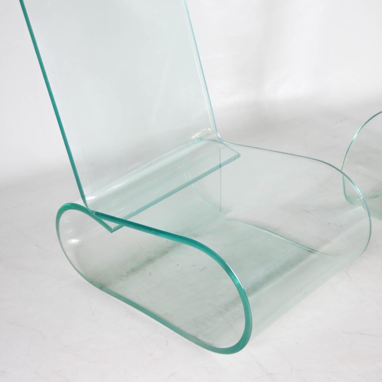 Paire de chaises d'appoint lucite en vente 6