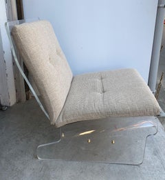 Paire de fauteuils pantoufles en Lucite de Baumann, Allemagne, 1970