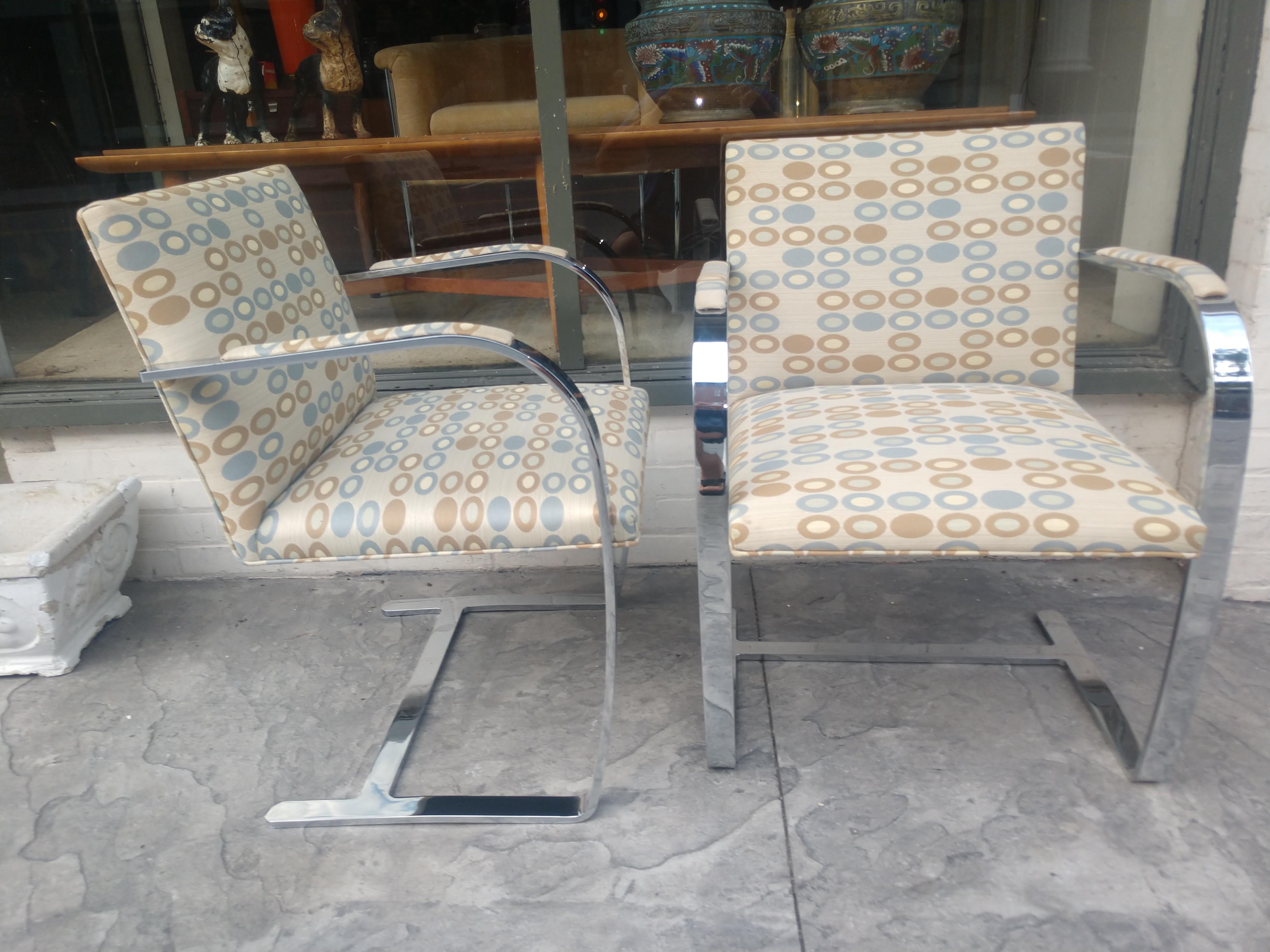 American Pair of Ludwig Mies van der Rohe Brno Chairs