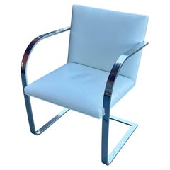 Coppia di sedie Flat Bar Brno di Ludwig Mies van der Rohe per Thonet in pelle