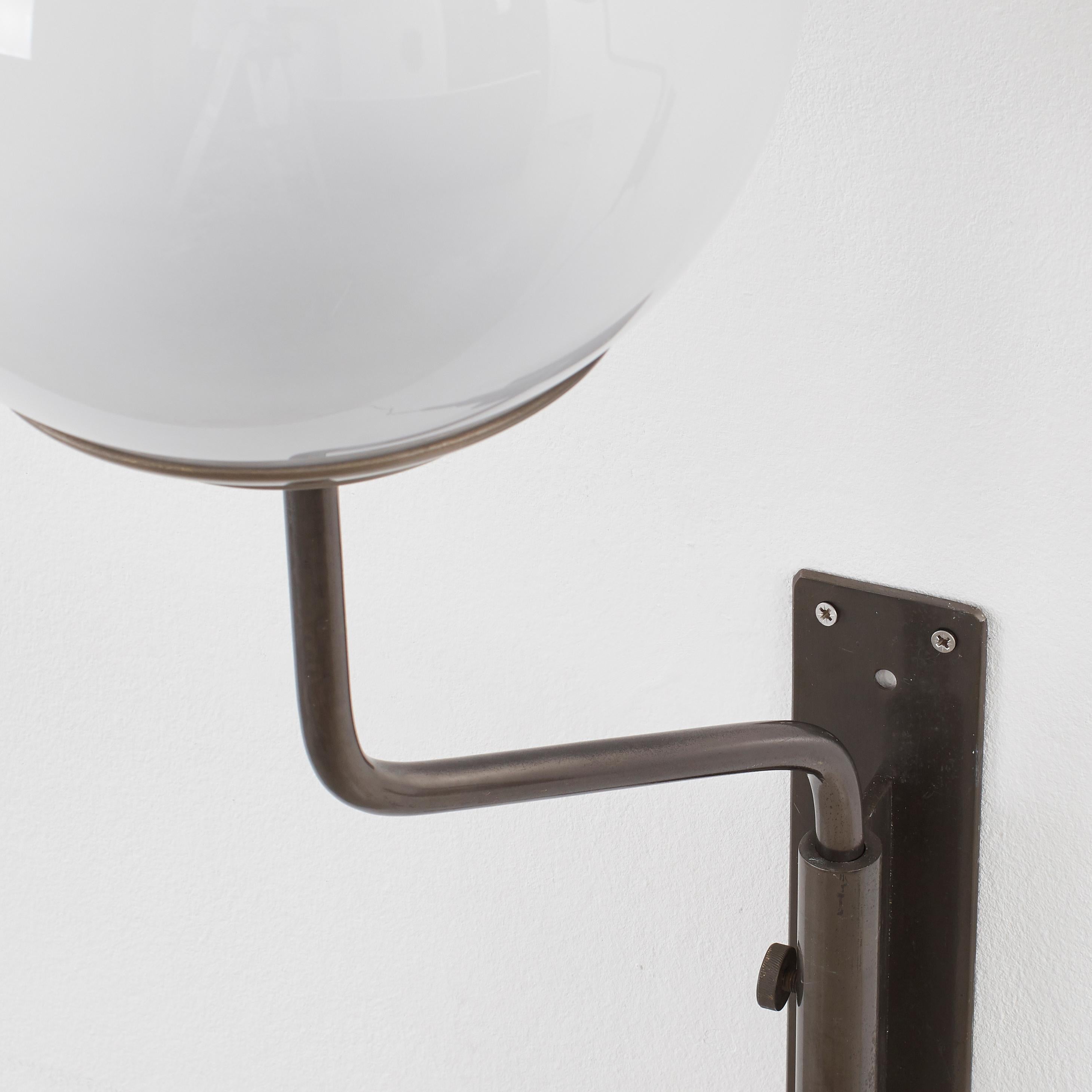 Pair of Luigi Caccia Dominioni LP11 Pallone wall lights for Azucena - Italy 1958 For Sale 1