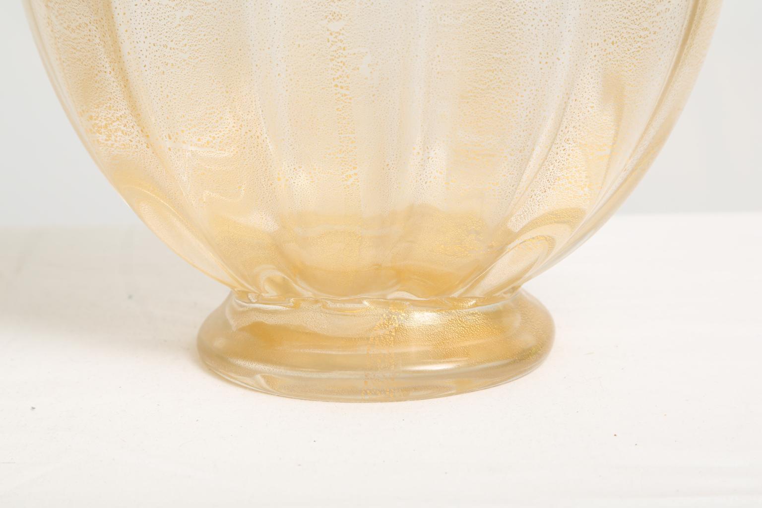 Pair of Luigi Mellara Murano Glass Bottles 1