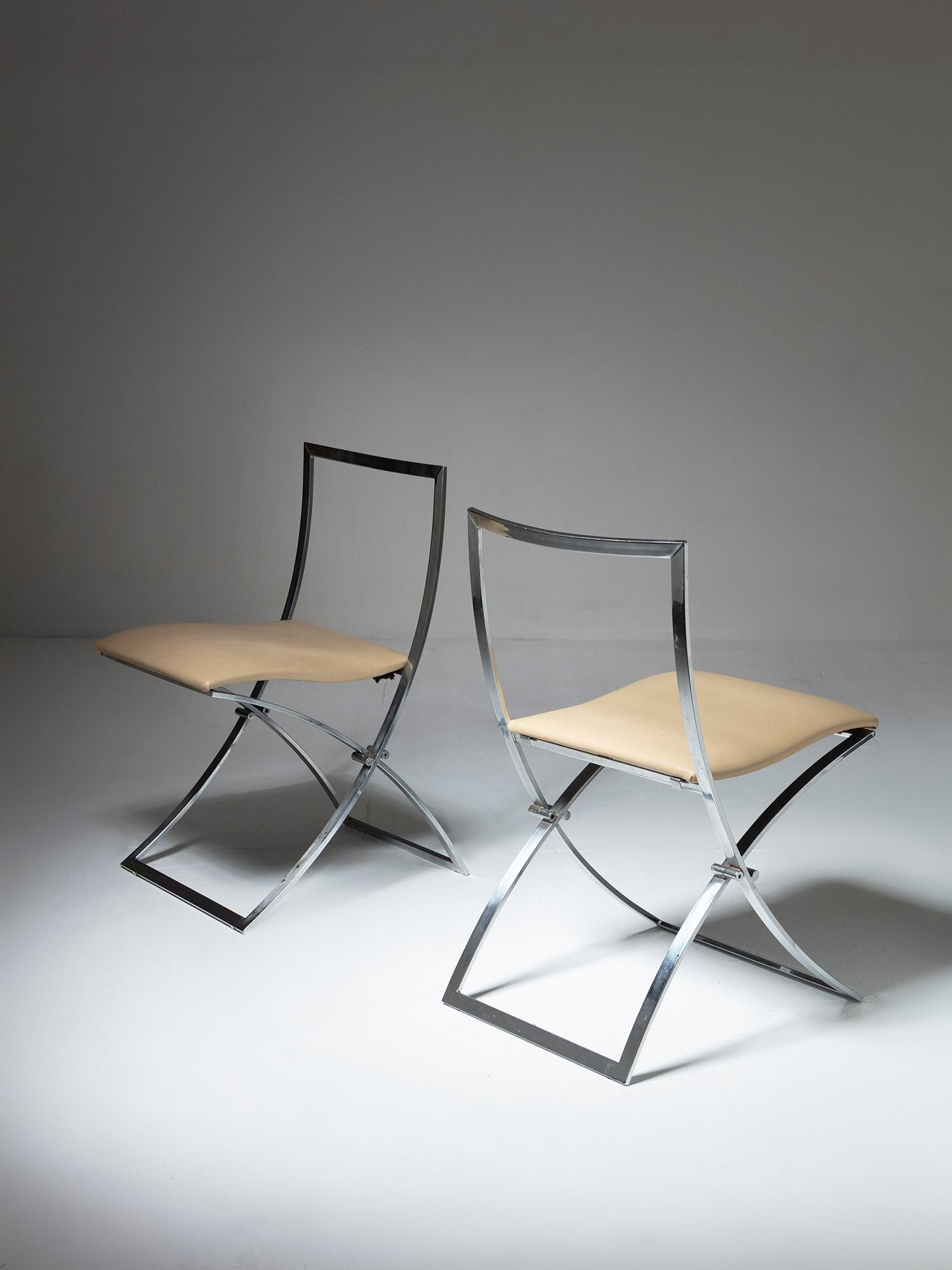 italien Paire de chaises Luisa de Marcello Cuneo pour Mobel Italia, Italie, 1970 en vente