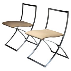 Pair of "Luisa" Chairs by Marcello Cuneo for Mobel Italia, Italy, 1970s