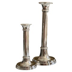 Pair of "Luise" Silver-Plated Candlesticks by Lambert, 1970s