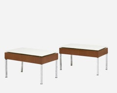 Coppia di tavoli luminosi modello G 30 di Joseph-André Motte Ed. Charron Francia 1958