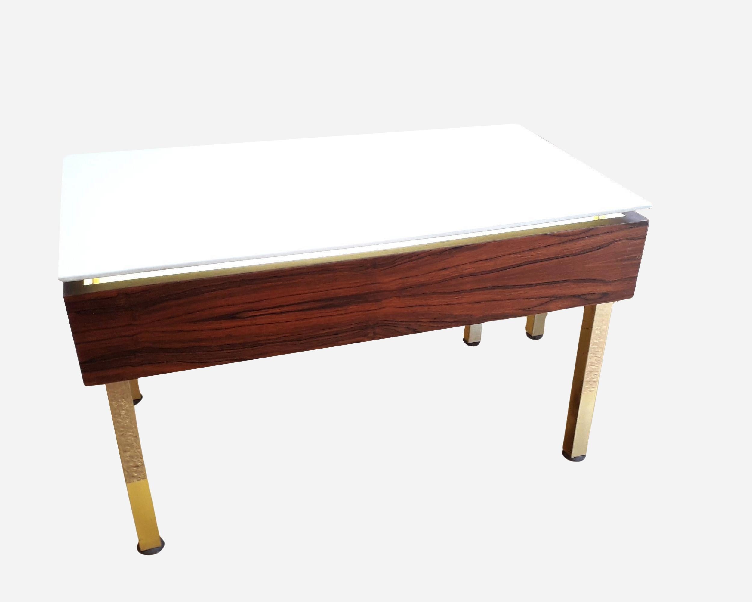 Mid-Century Modern Pair of luminous tables model G 30 by Joseph-André Motte Ed. Charron France 1958 For Sale