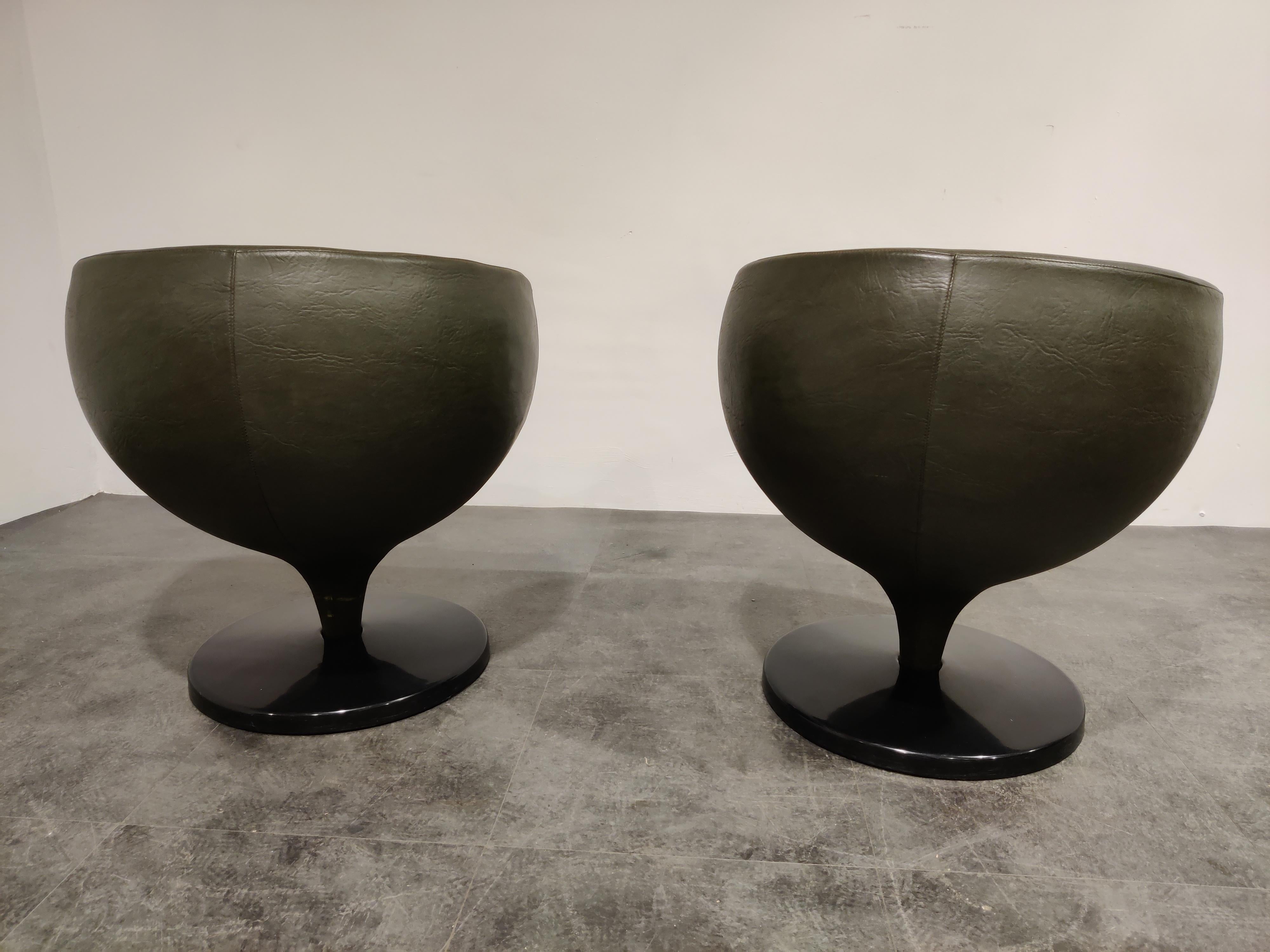 Mid-20th Century Pair of Luna Lounge Chairs by Pierre Guariche for Meurop, 1960s