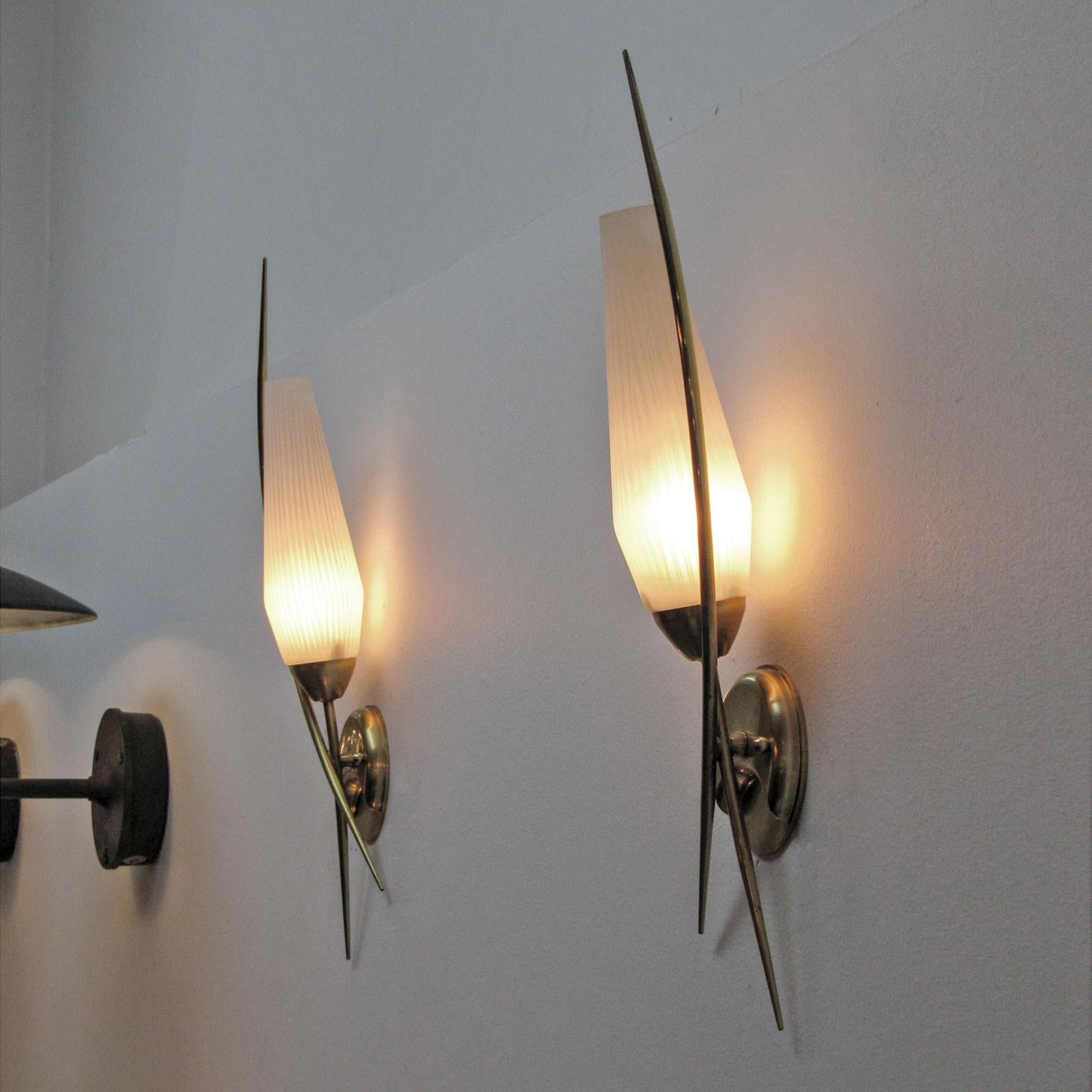 Pair of Lunel Wall Lights, 1950 2