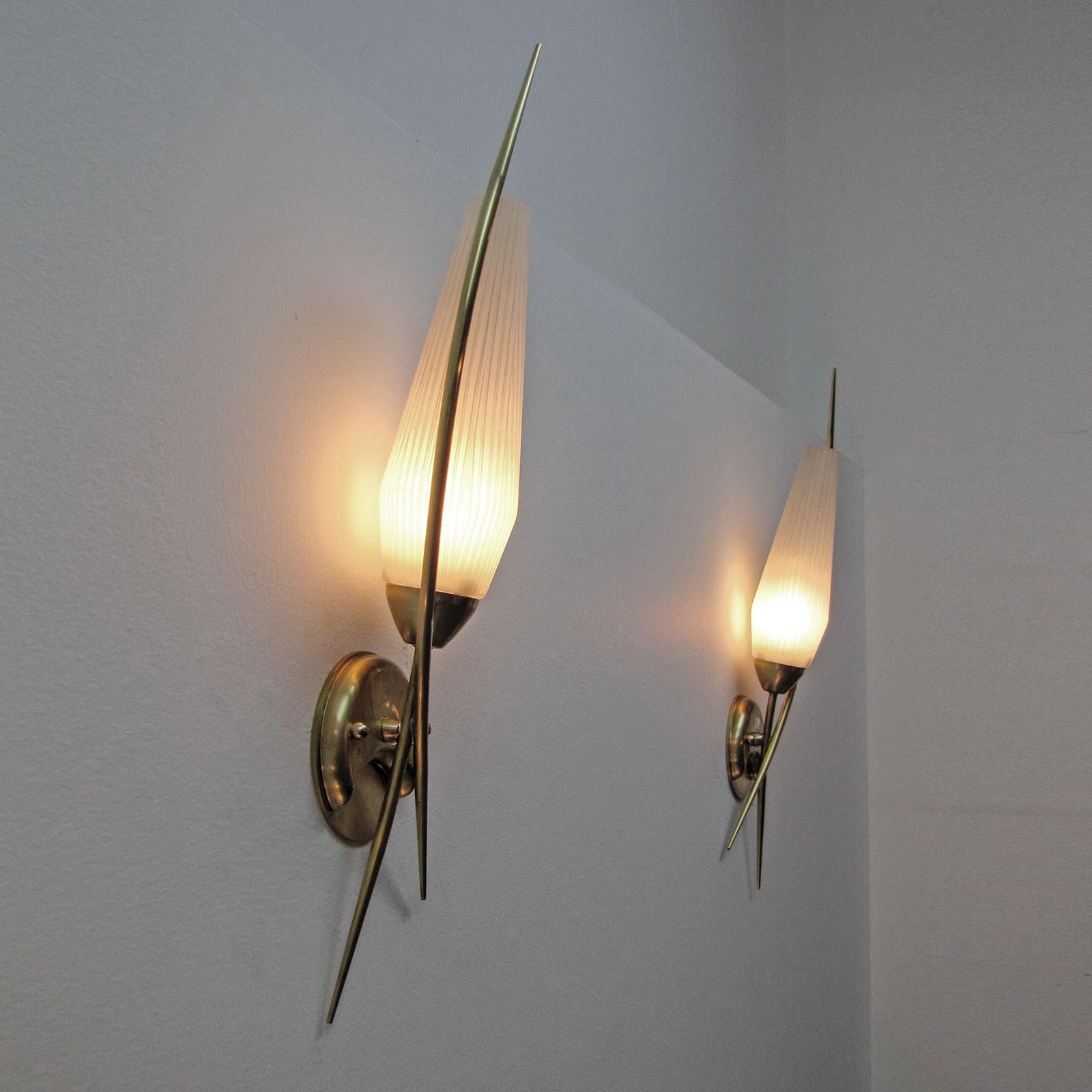 Pair of Lunel Wall Lights, 1950 3