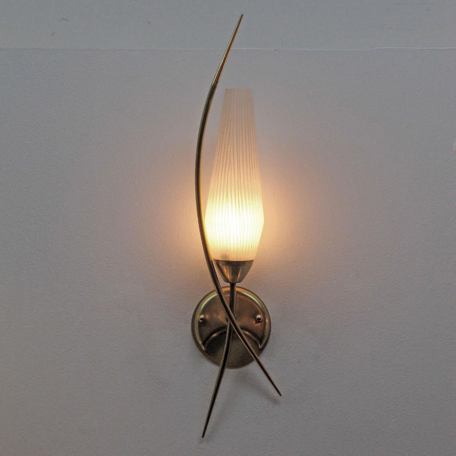Mid-20th Century Pair of Lunel Wall Lights, 1950