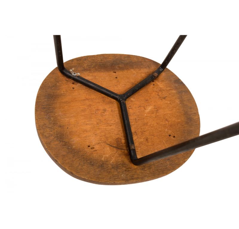 Paar Luther Conover „Horseshoe“ Hufeisen  Metall & Wood Counter Hocker im Angebot 2
