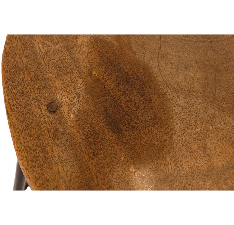 Paar Luther Conover „Horseshoe“ Hufeisen  Metall & Wood Counter Hocker im Angebot 3