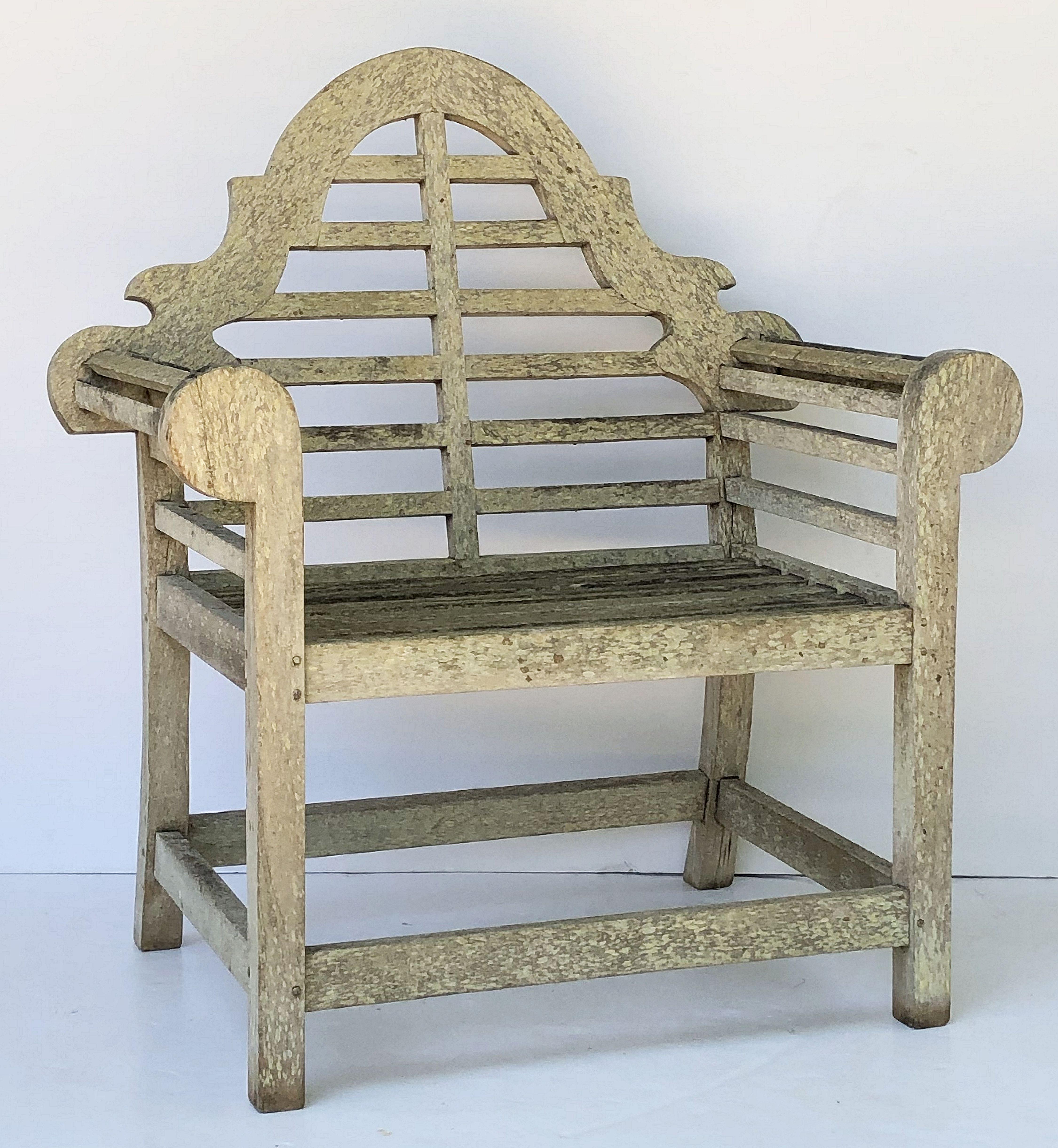 Pair of Lutyens Style Garden Chairs of Teak 'Priced Individually' 3