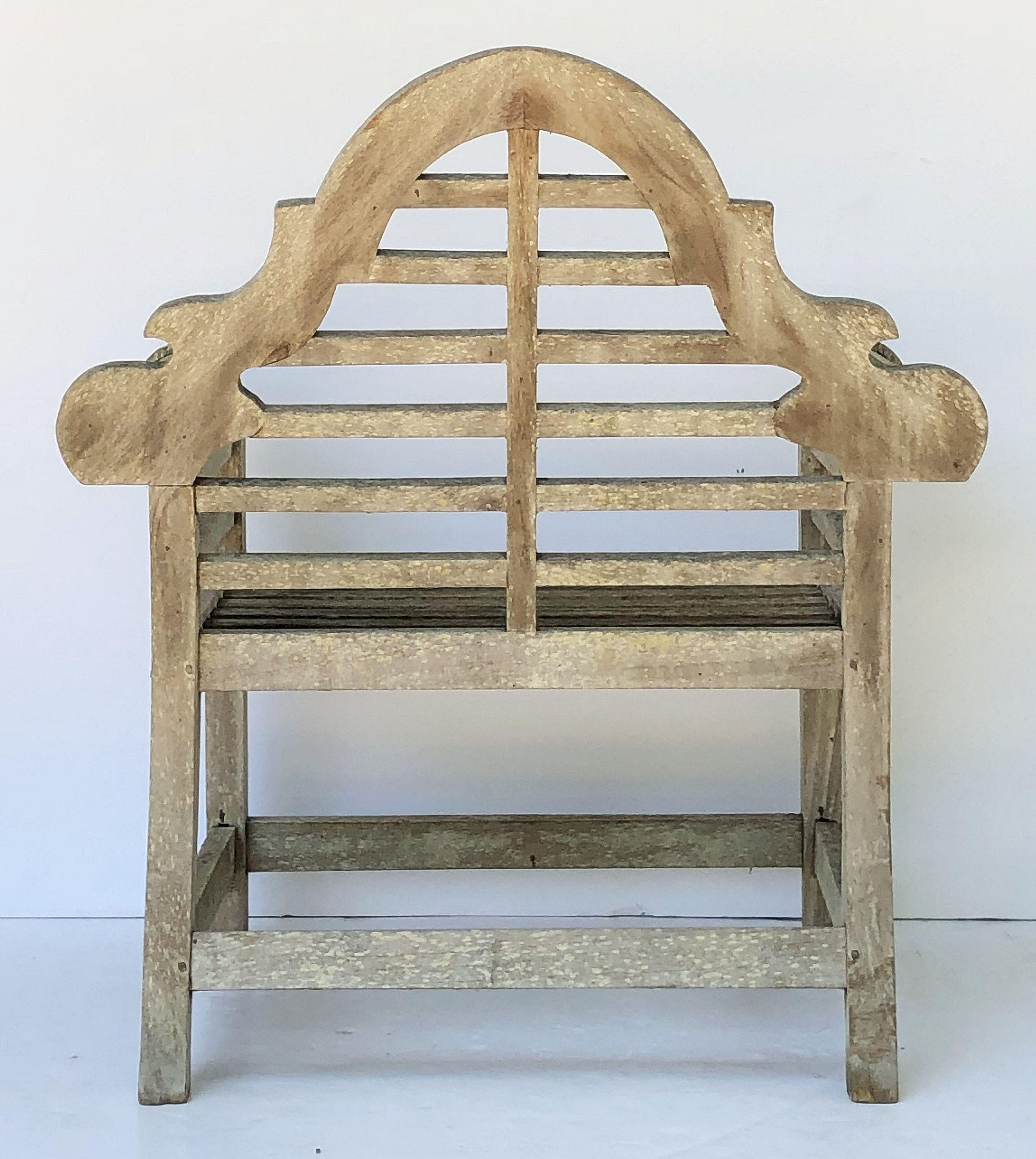 Pair of Lutyens Style Garden Chairs of Teak 'Priced Individually' 5