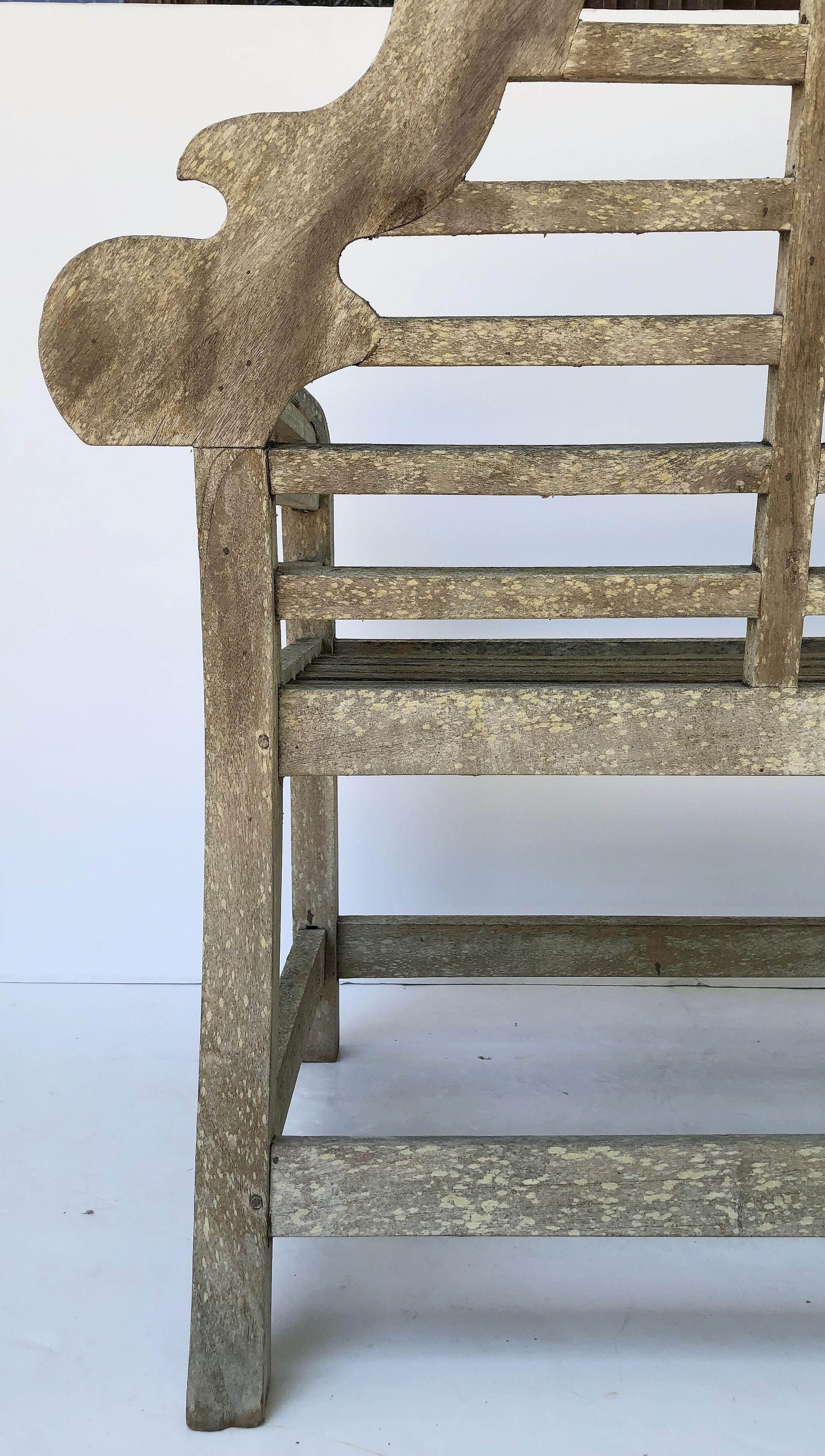 Pair of Lutyens Style Garden Chairs of Teak 'Priced Individually' 10