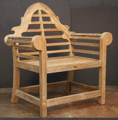Pair of Lutyens Style Garden Chairs of Teak 'Priced Individually'