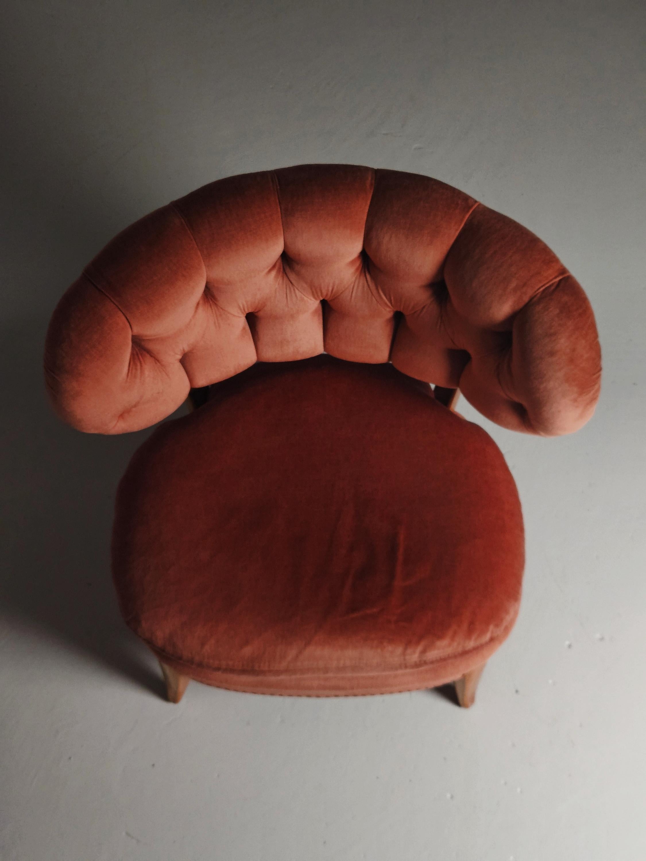 Coppia di lussuose sedie da salotto di Otto Schulz, Svezia, anni '40 1
