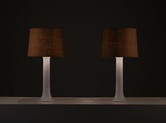 Pair of Luxus Glass Table Lamps, Sweden, 1970s